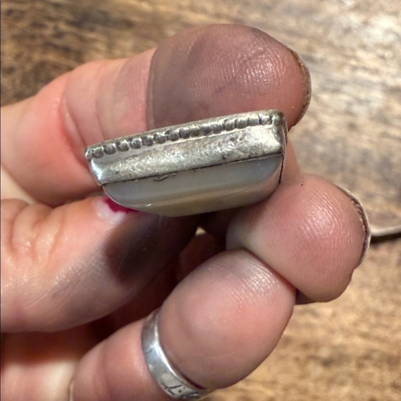 Faceted Rectangular Stone Pendant - Four Peaks Mining Co This is a sterling silver  Rectangular Stone Pendant